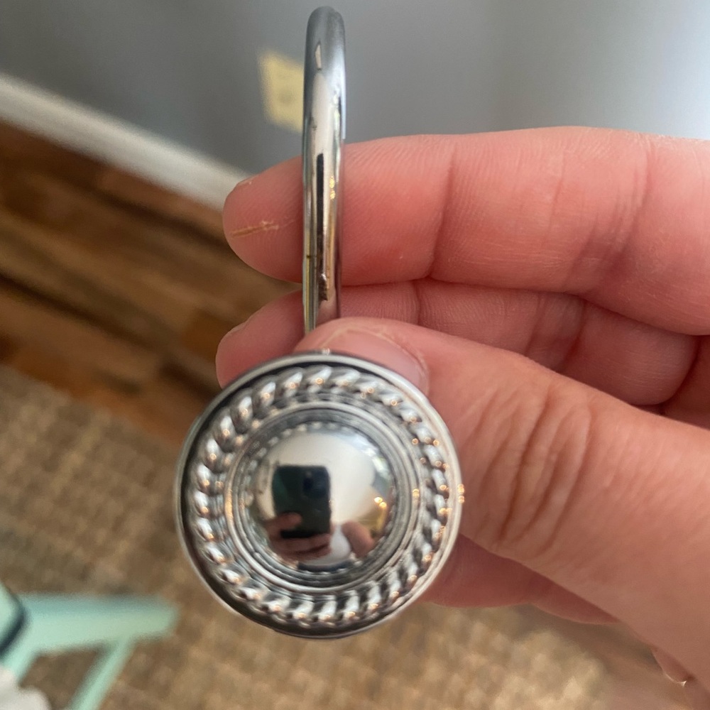 Shower curtain hooks